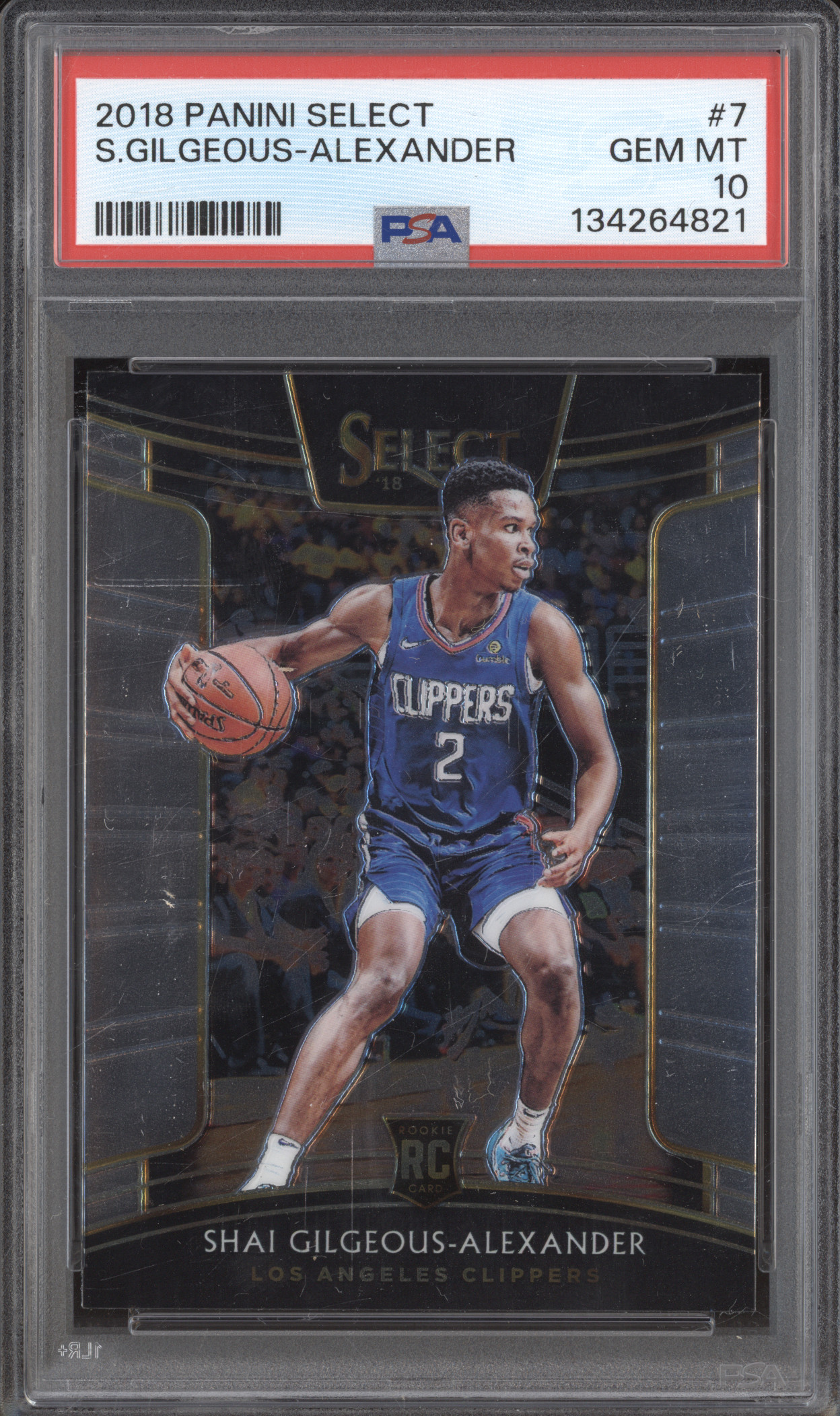 2018 Panini Select #7 Shai Gilgeous-Alexander — front