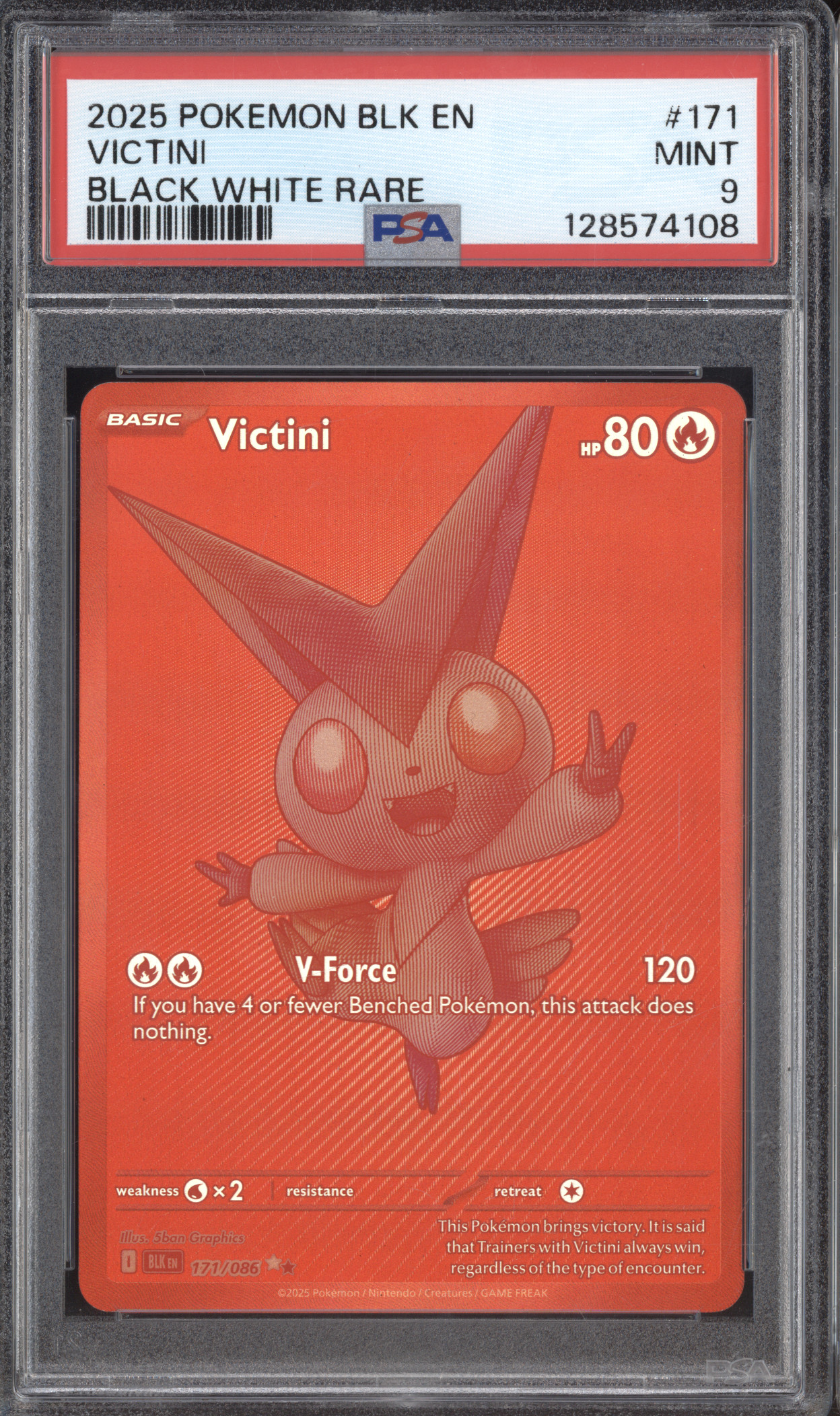 2025 Pokémon Black White Rare #171 Victini — front
