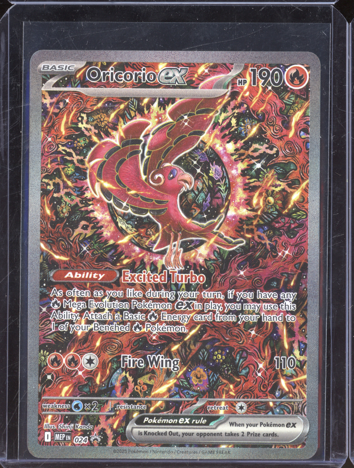2025 Pokemon Phantasmal Flames Promo #024 Oricorio ex — front