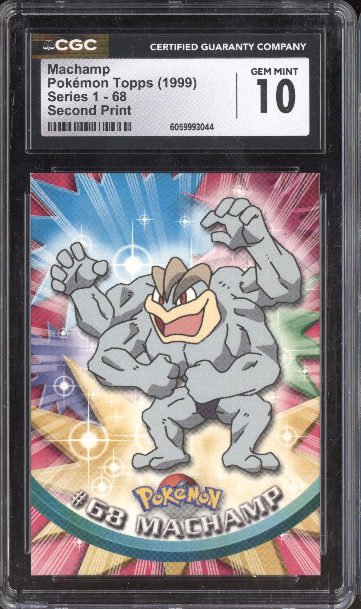 1999 Topps Pokémon #68 Machamp — front