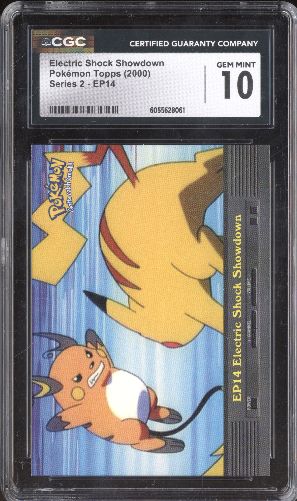 2000 Topps Pokemon Series 2 #EP14 Electric Shock Showdown — front