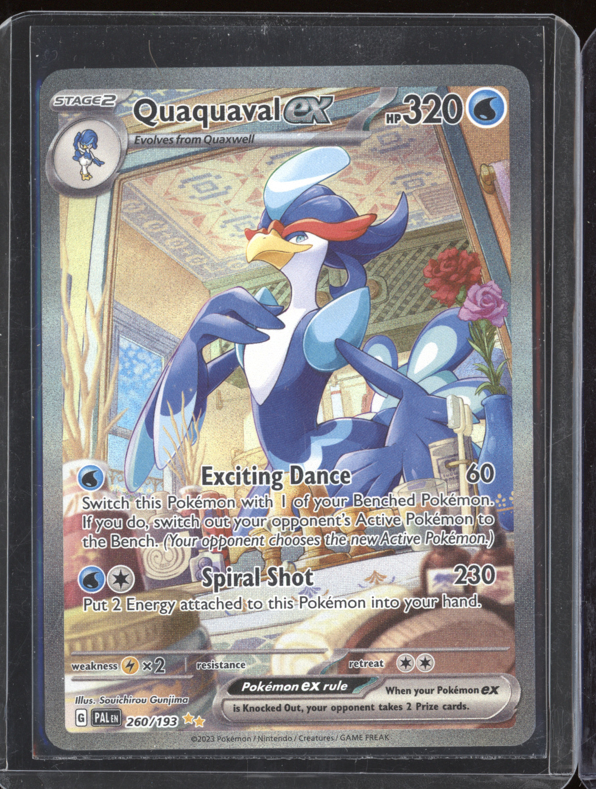 2023 Pokemon Paldea Evolved #260 Quaquaval ex — front