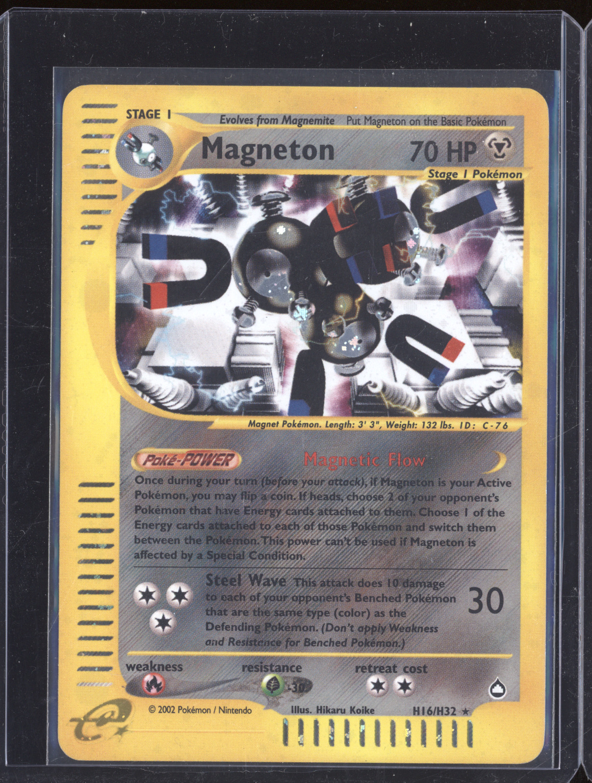2003 Pokemon Aquapolis #H16 Magneton — front