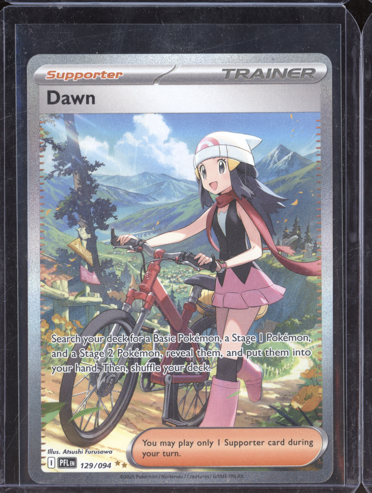2025 Pokémon ME02: Phantasmal Flames #129 Dawn — front