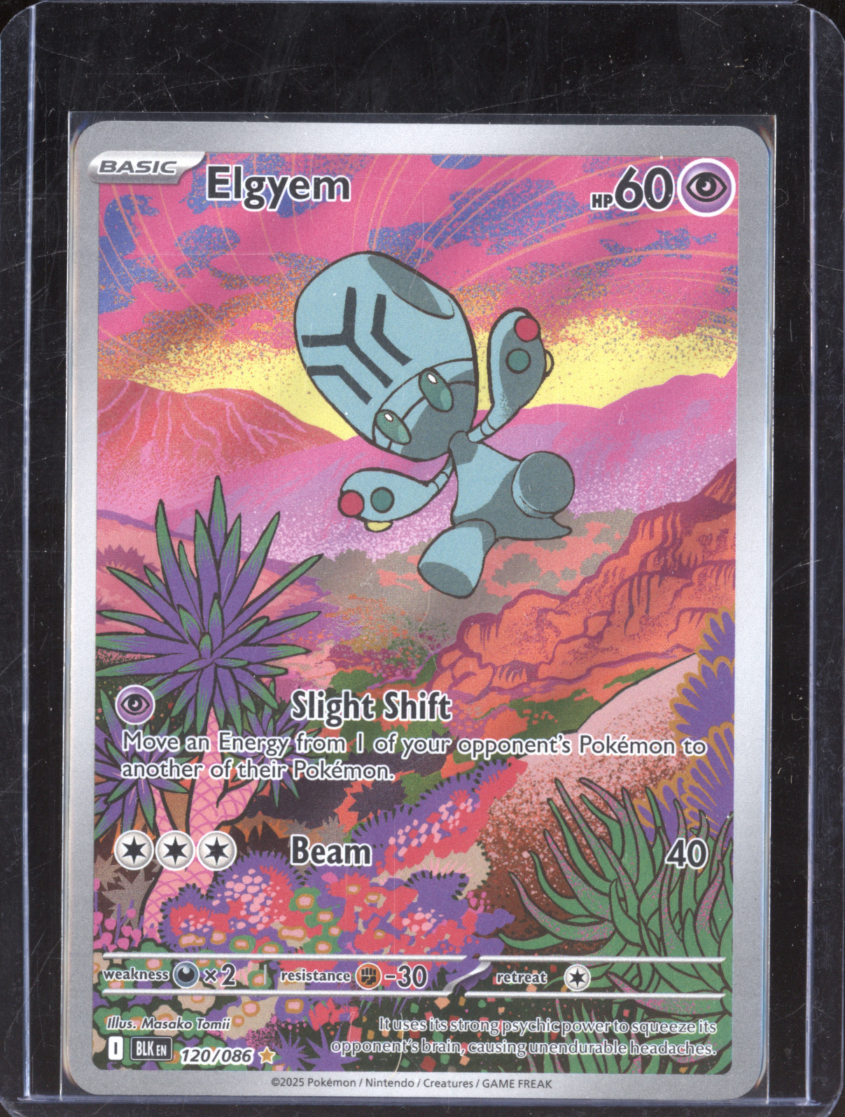 2025 Pokémon Black Bolt #120 Elgyem — front