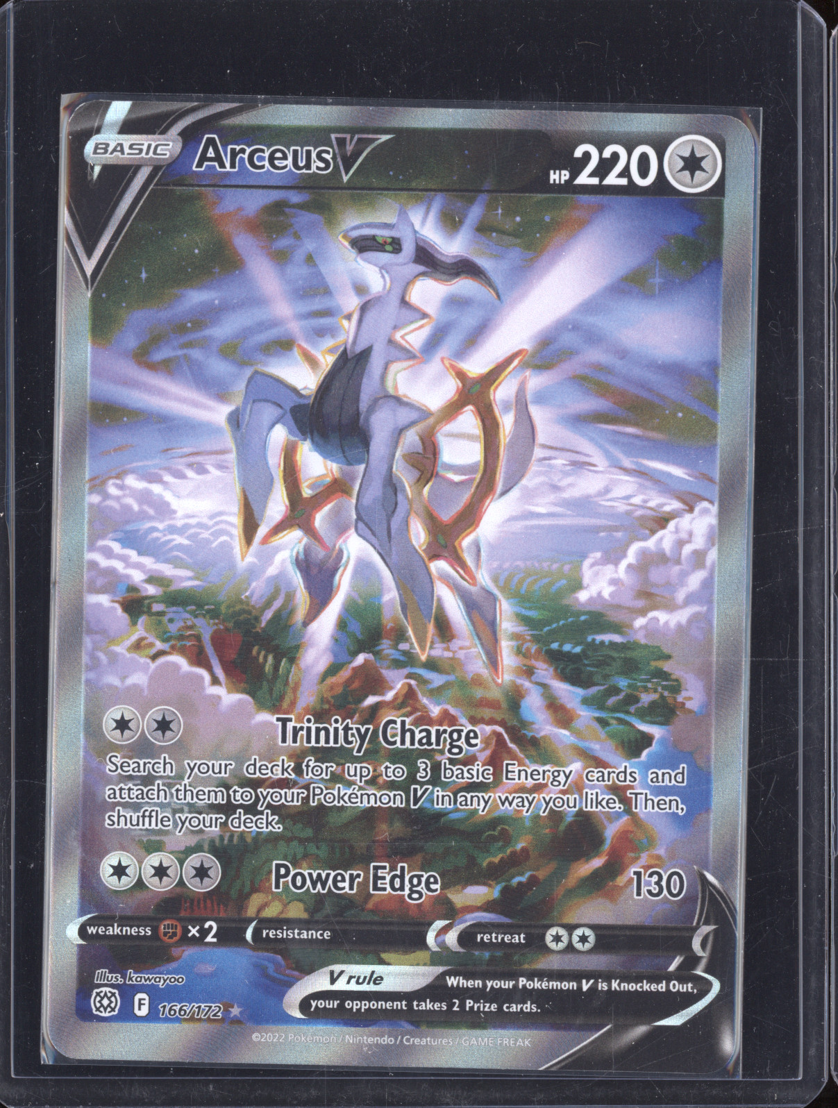 2022 Pokémon #166 Arceus V — front