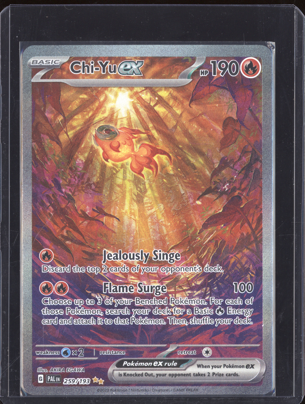 2023 Pokemon Paldea Evolved #259 Chi-Yu ex — front