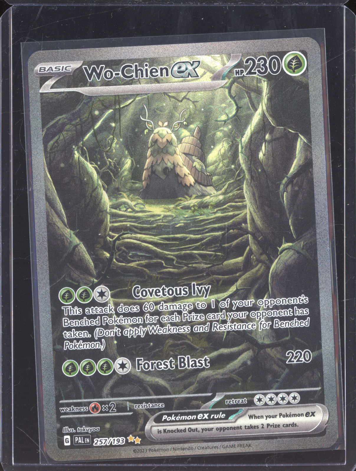 2023 Pokémon SV02: Paldea Evolved #257 Wo-Chien ex — front