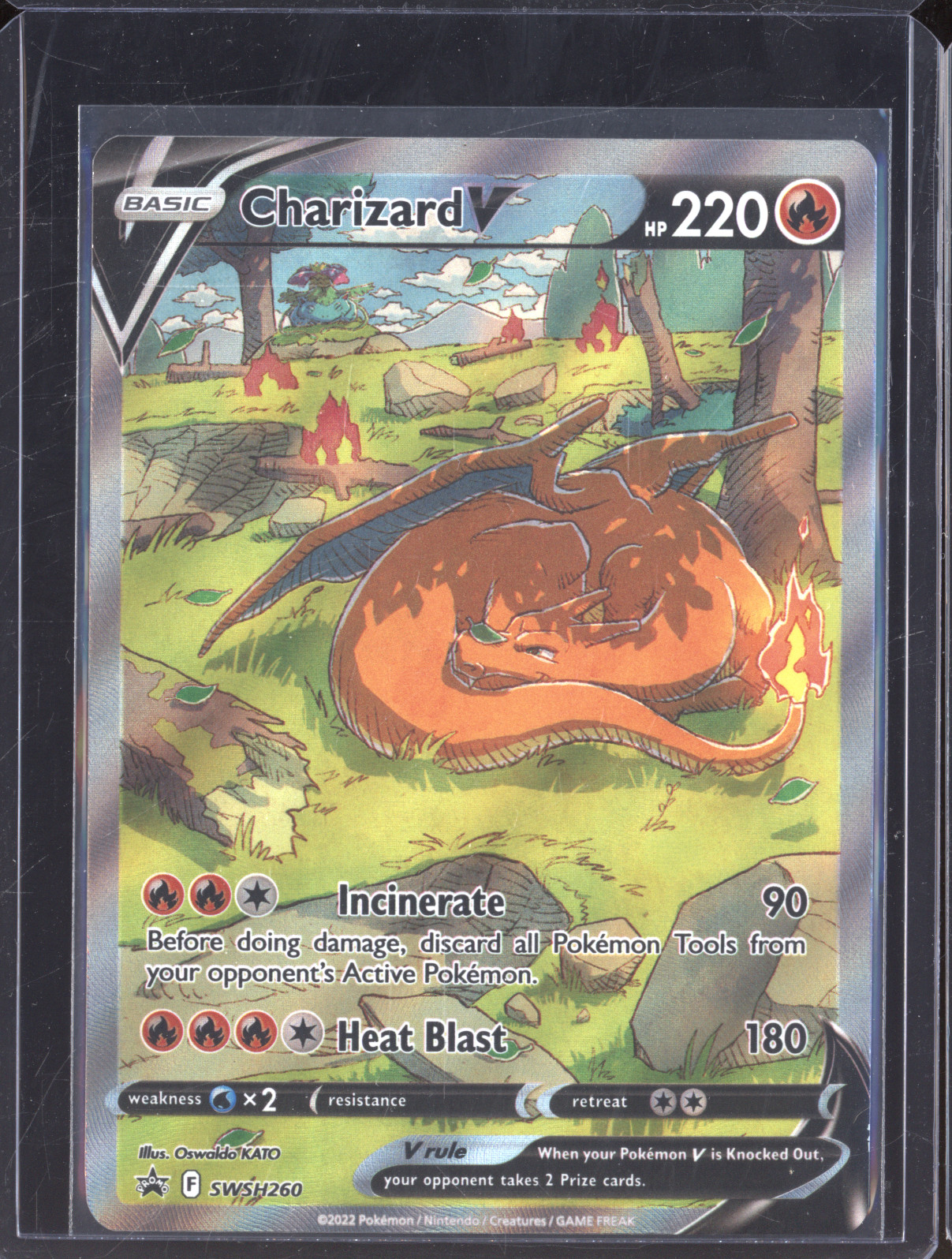 2022 Pokemon TCG SWSH260 Charizard V — front