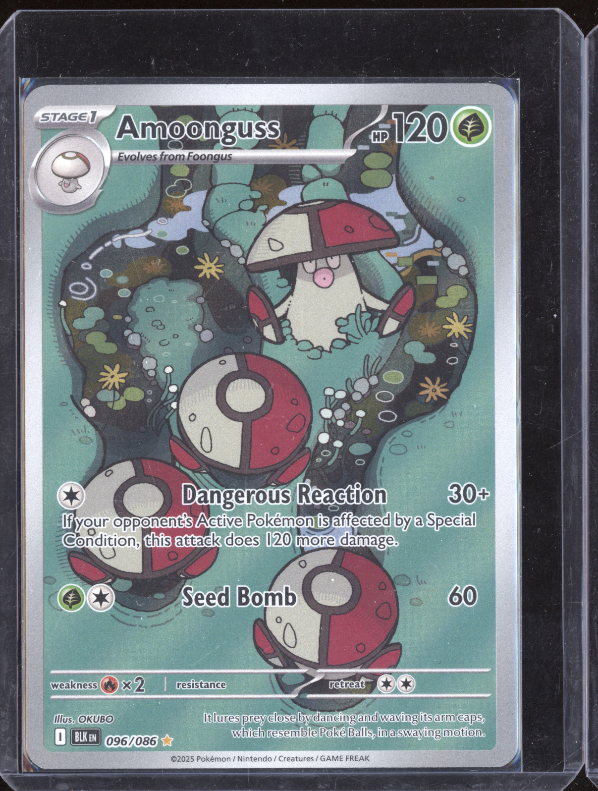 2025 Pokémon Black Bolt #096 Amoonguss — front