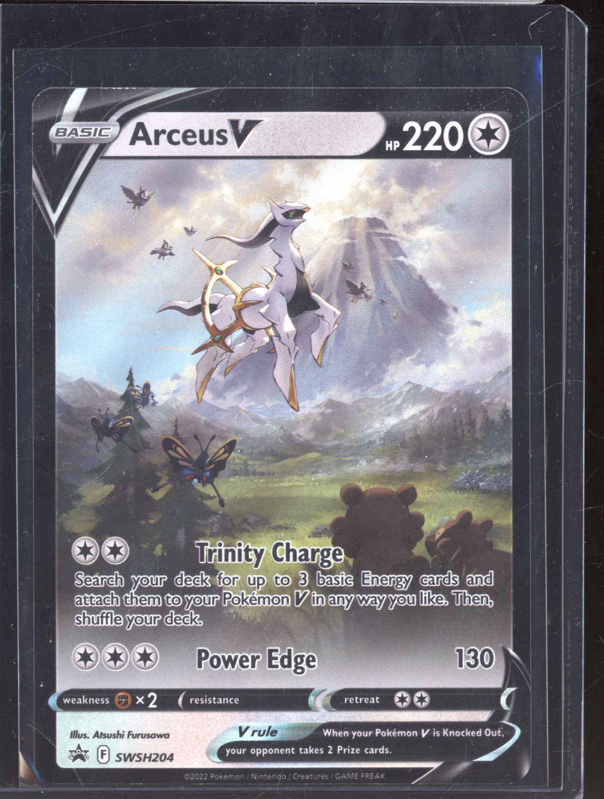 2022 Pokemon TCG SWSH204 Arceus V — front