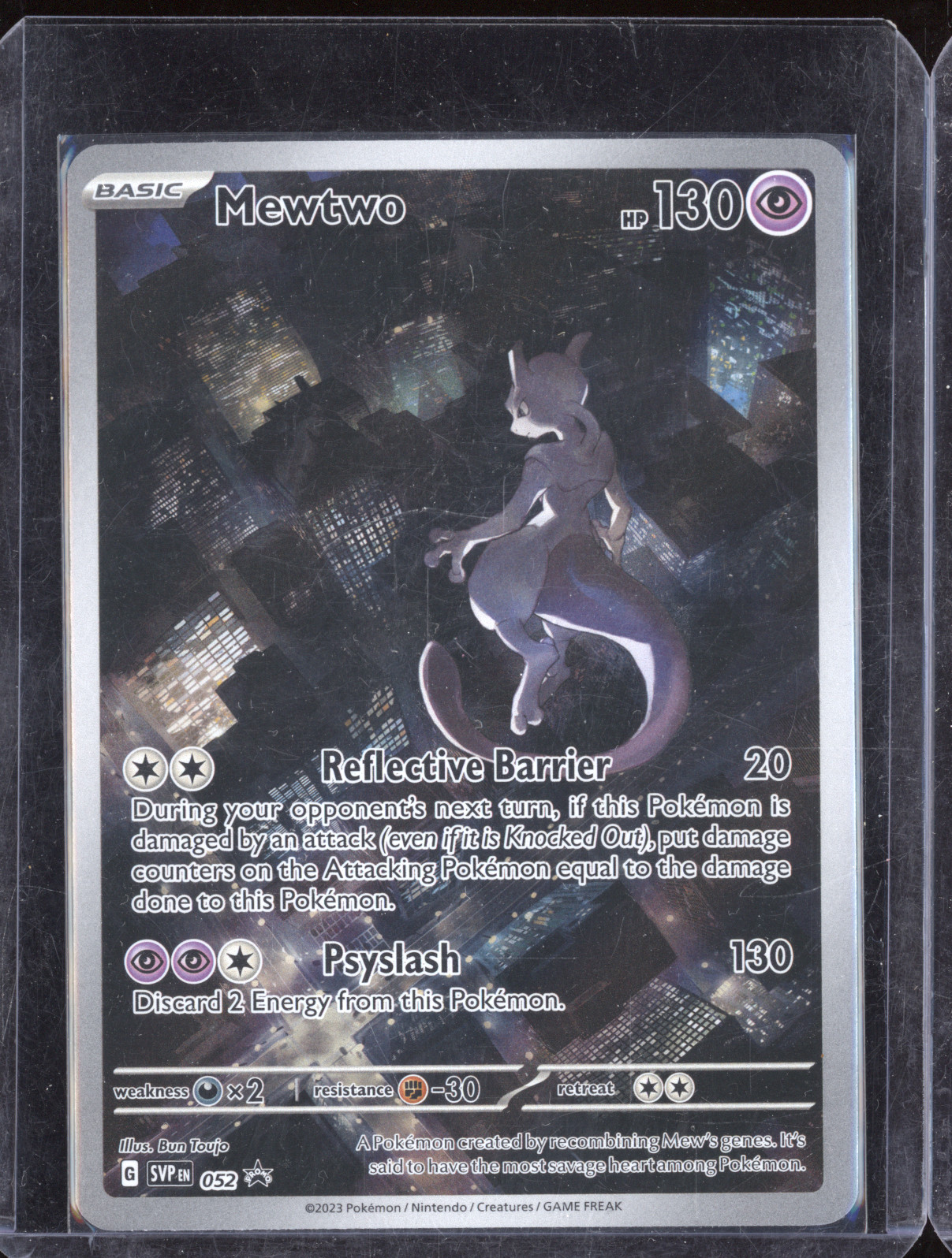 2023 Pokemon Scarlet & Violet Black Star Promo #052 Mewtwo — front