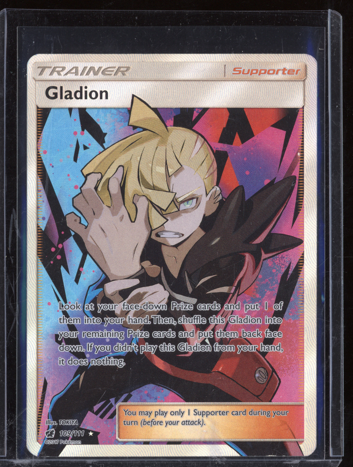 2017 Pokémon Sun & Moon Crimson Invasion #109 Gladion — front