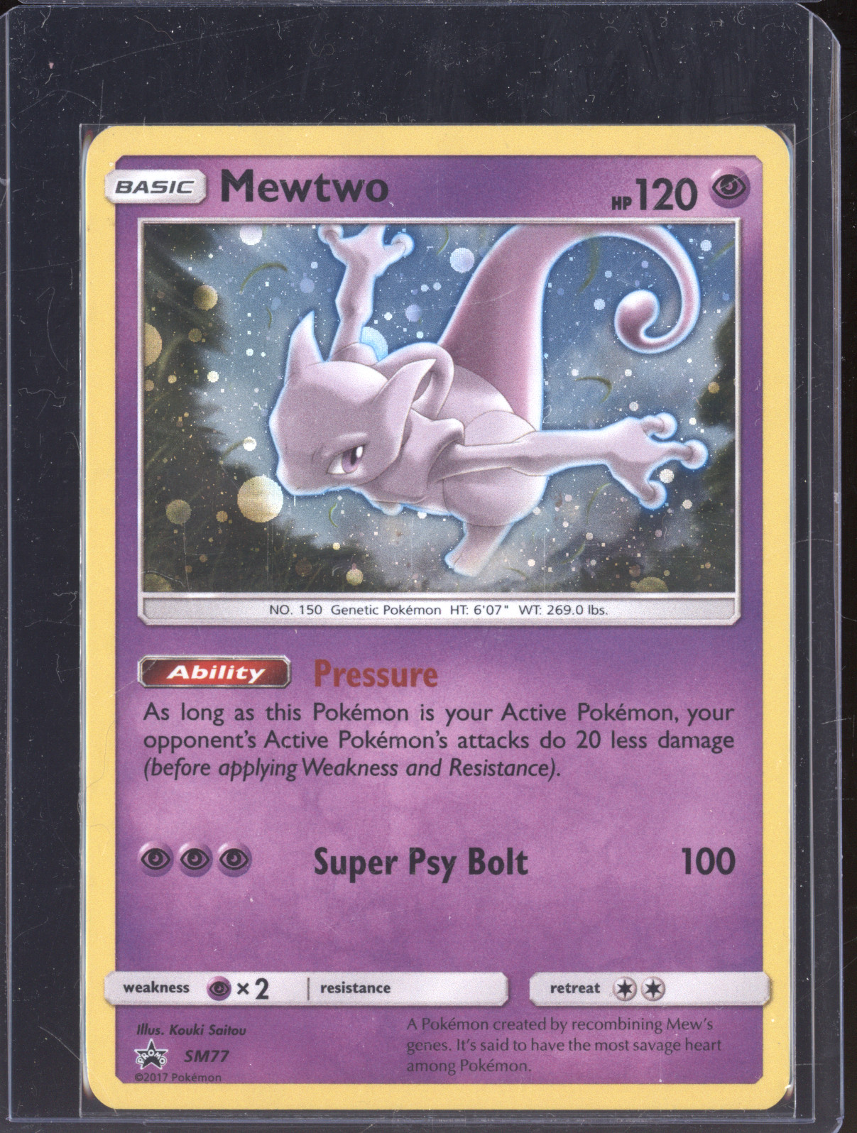 2017 Pokémon SM77 Mewtwo — front