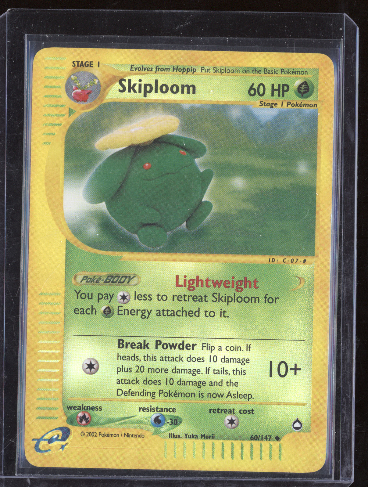 2002 Pokemon Aquapolis #60 Skiploom — front