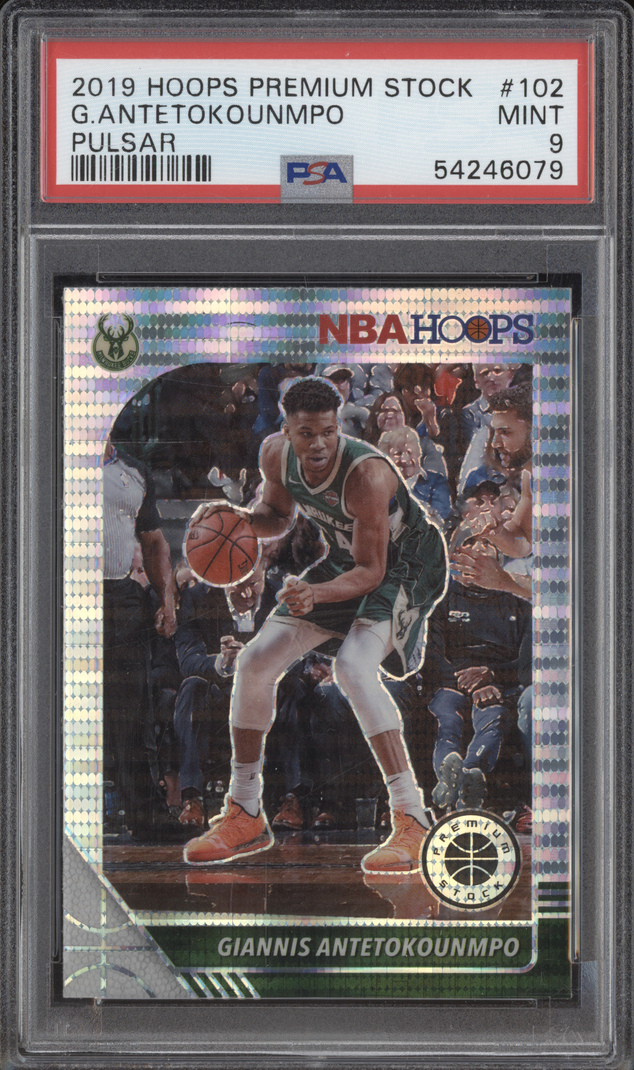 2019 Panini Hoops Premium Stock #102 Giannis Antetokounmpo — front