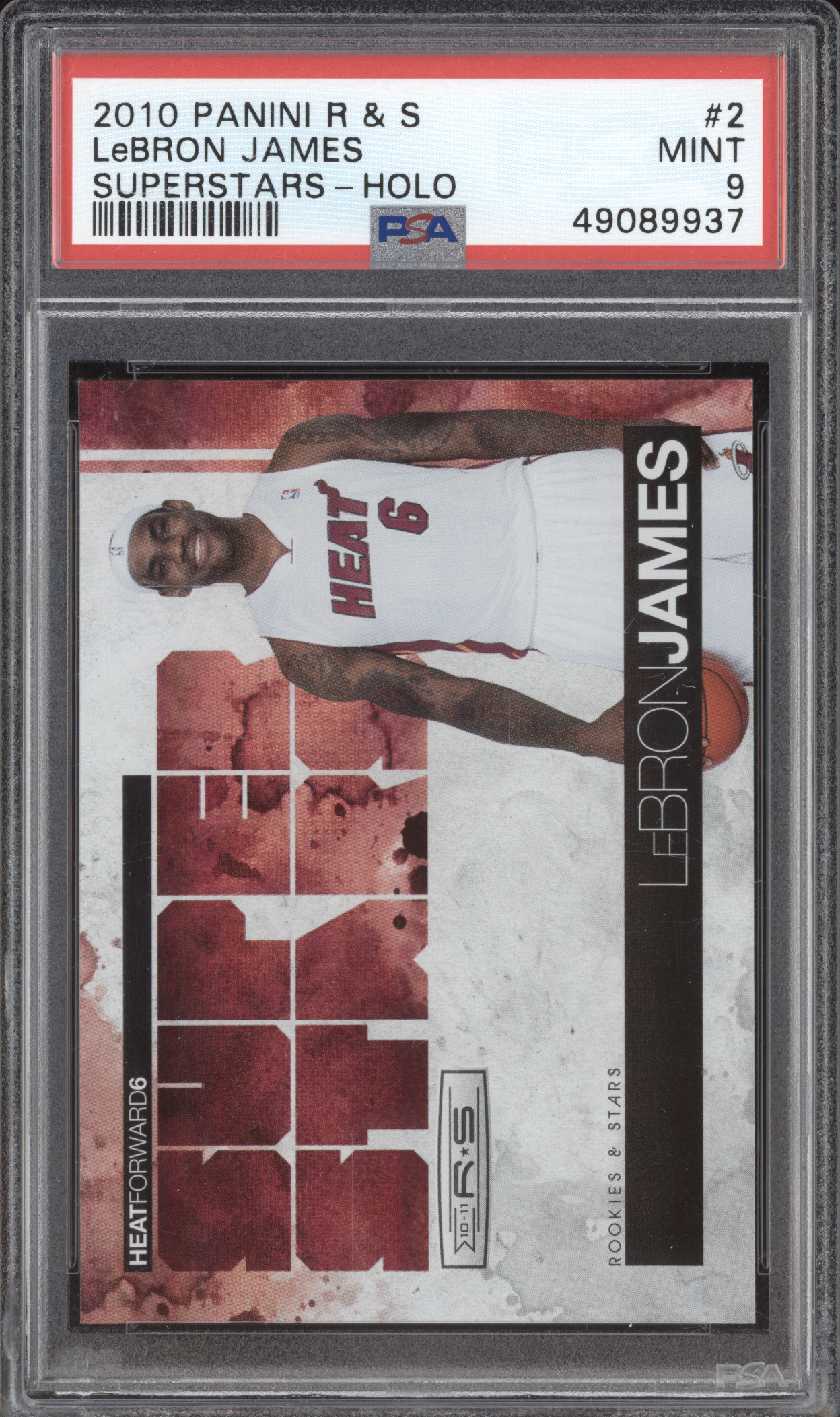 2010 Panini Rookies & Stars Superstars #2 LeBron James — front
