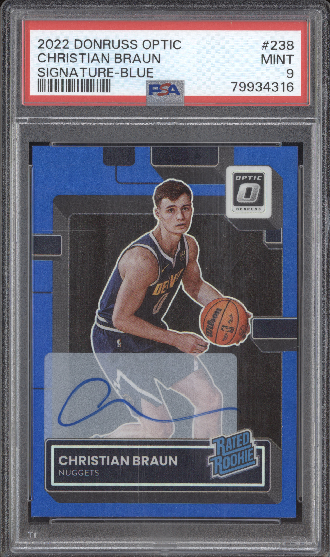 2022 Donruss Optic #238 Christian Braun — front