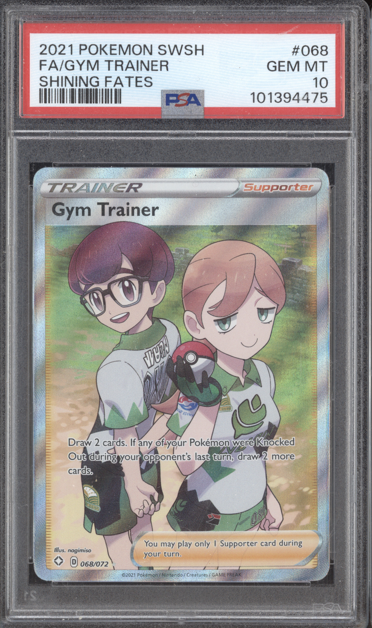 2021 Pokémon SWSH #068 Gym Trainer — front