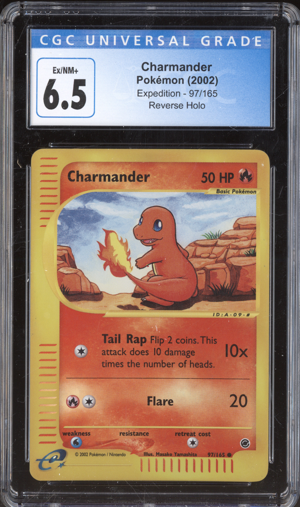 2002 Pokémon Expedition #97 Charmander Reverse Holo — front