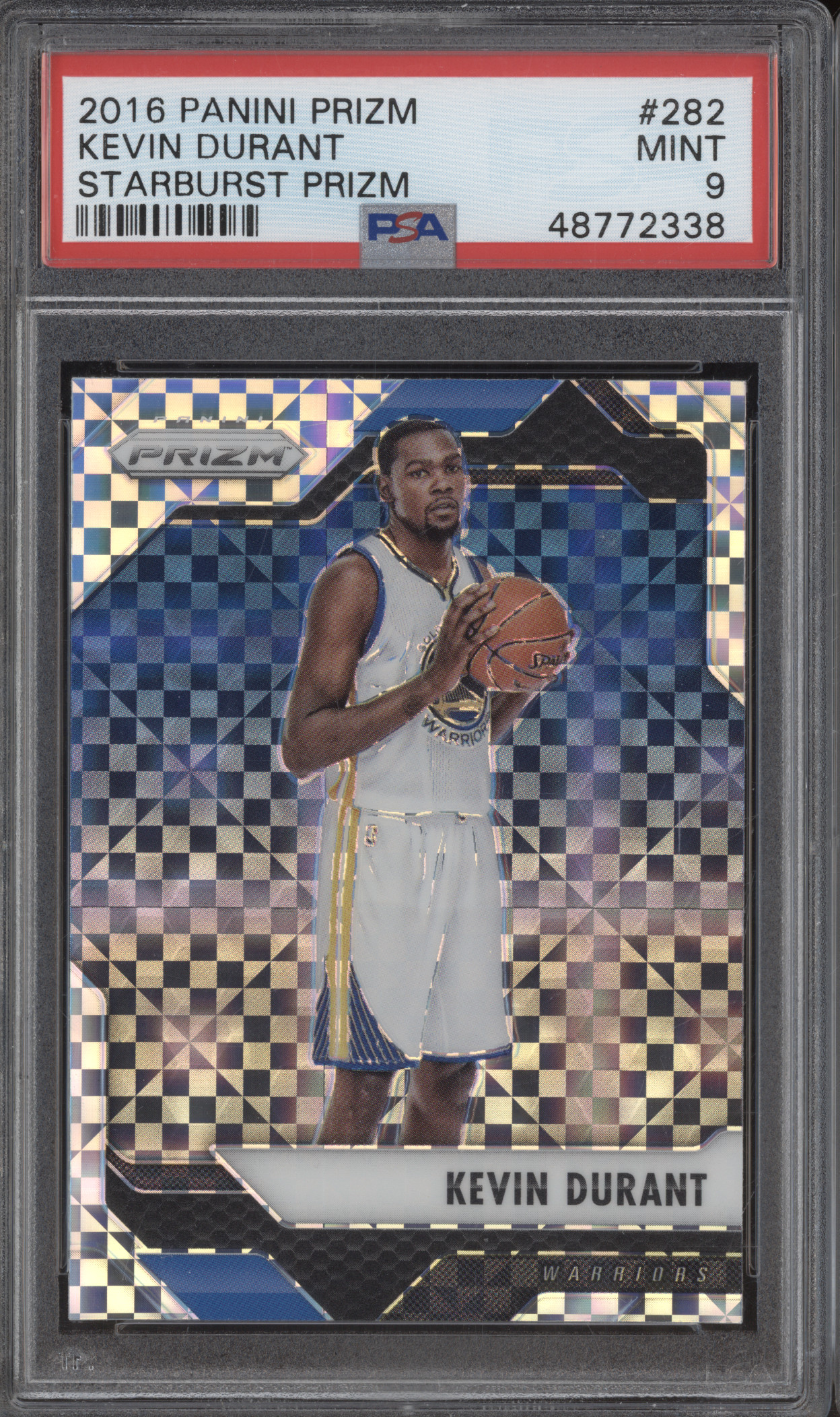 2016 Panini Prizm #282 Kevin Durant Starburst Prizm — front