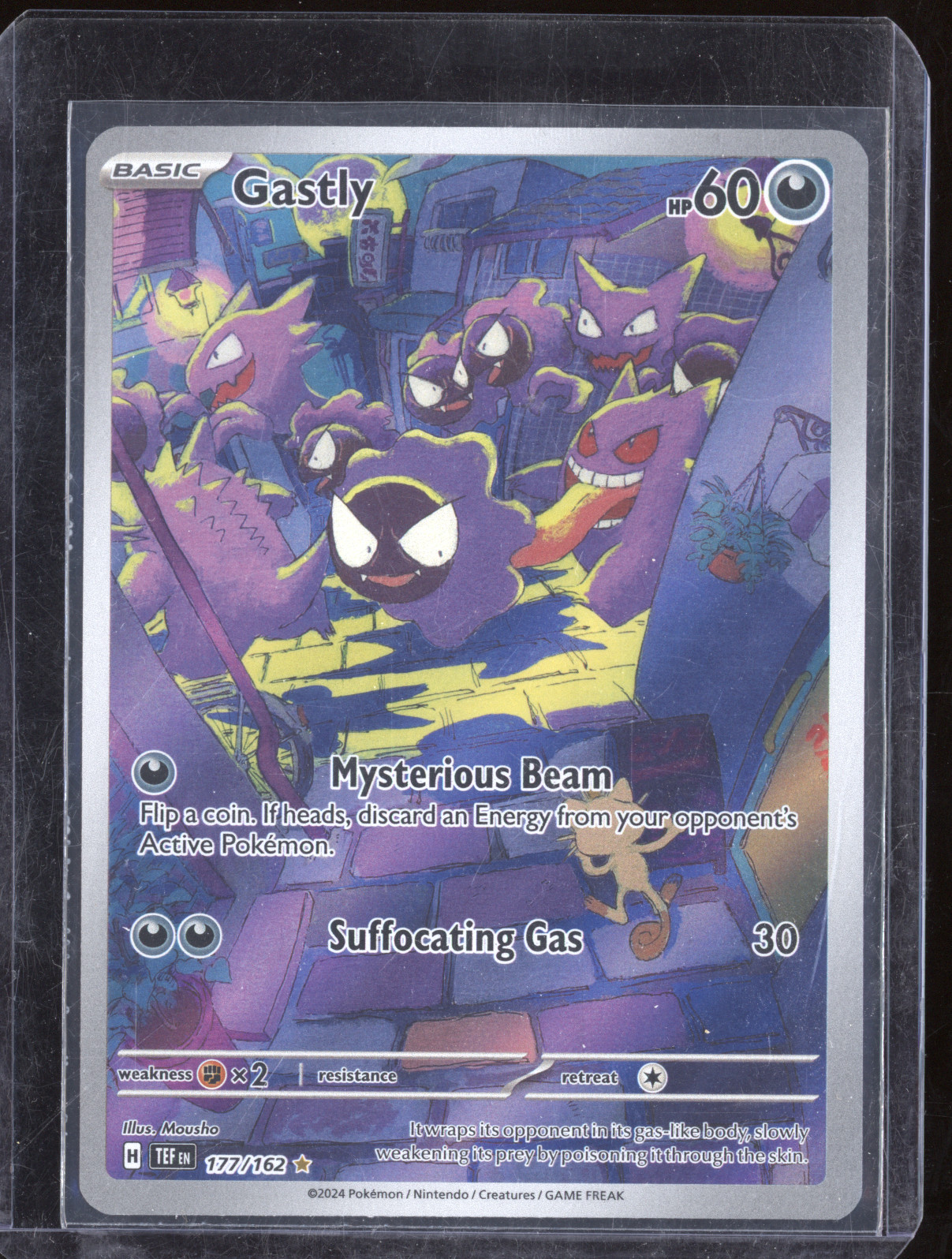 2024 Pokemon Scarlet & Violet Temporal Forces #177 Gastly — front