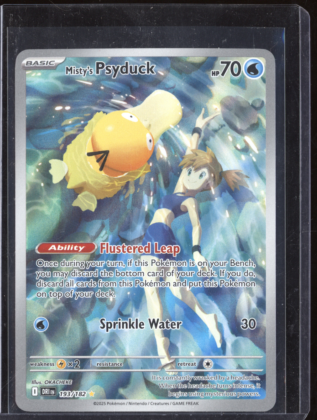 2025 Pokemon SV Destined Rivals #193 Misty's Psyduck — front