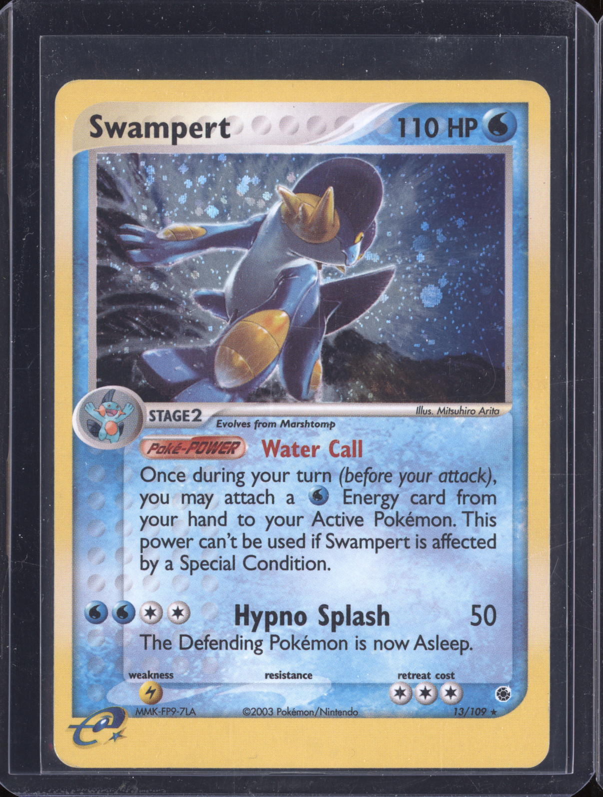 2003 Pokémon EX Ruby & Sapphire #13 Swampert — front