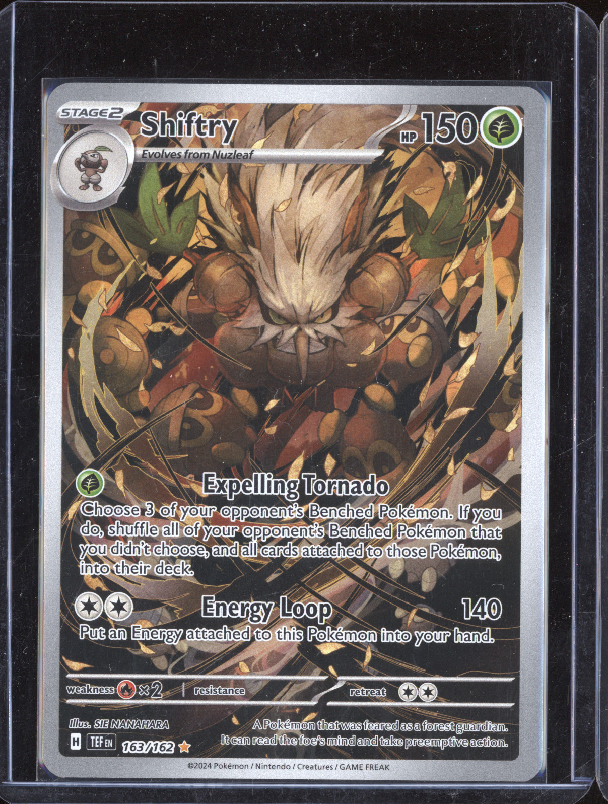 2024 Pokemon TCG SV05: Temporal Forces #163/162 Shiftry Illustration Rare — front