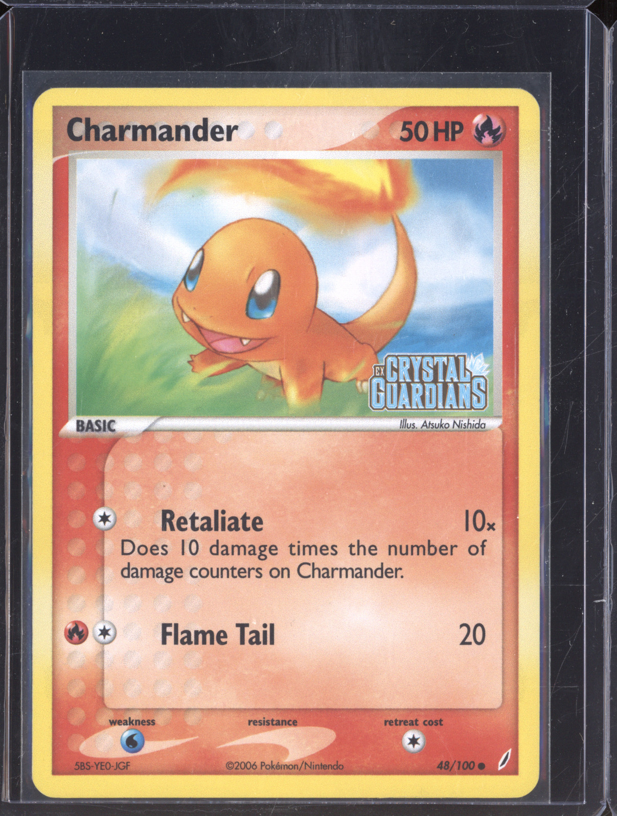 2006 Pokemon EX Crystal Guardians #48 Charmander — front