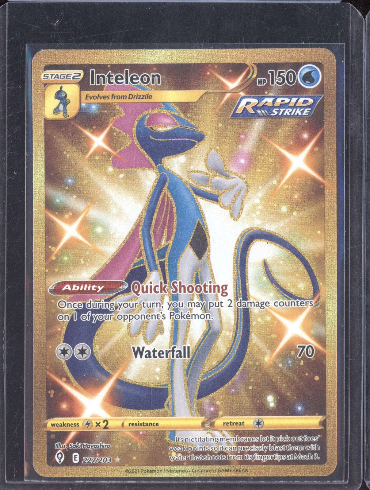 2021 Pokémon #227 Inteleon — front
