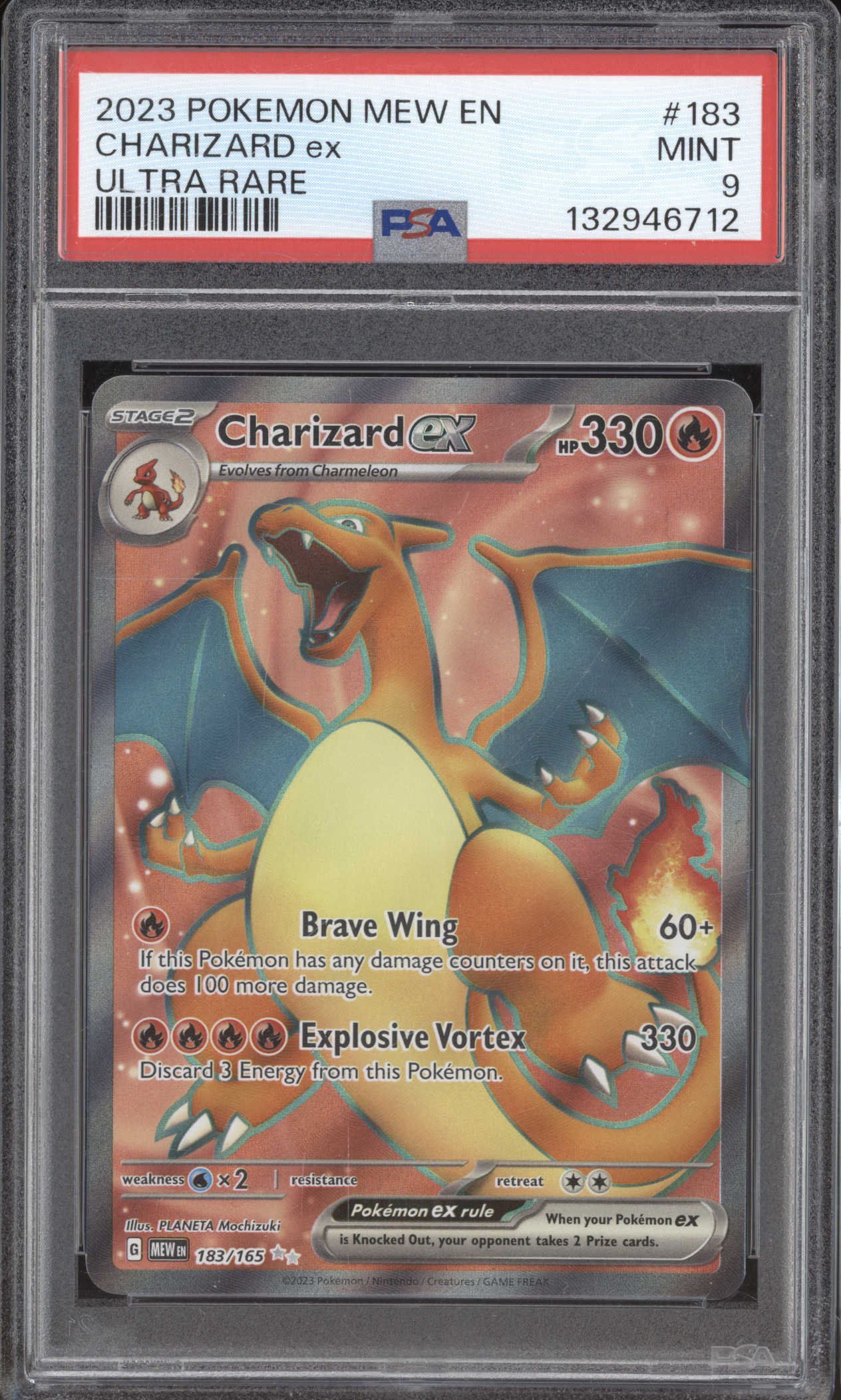2023 Pokemon Mew En-151 #183 Charizard ex — front