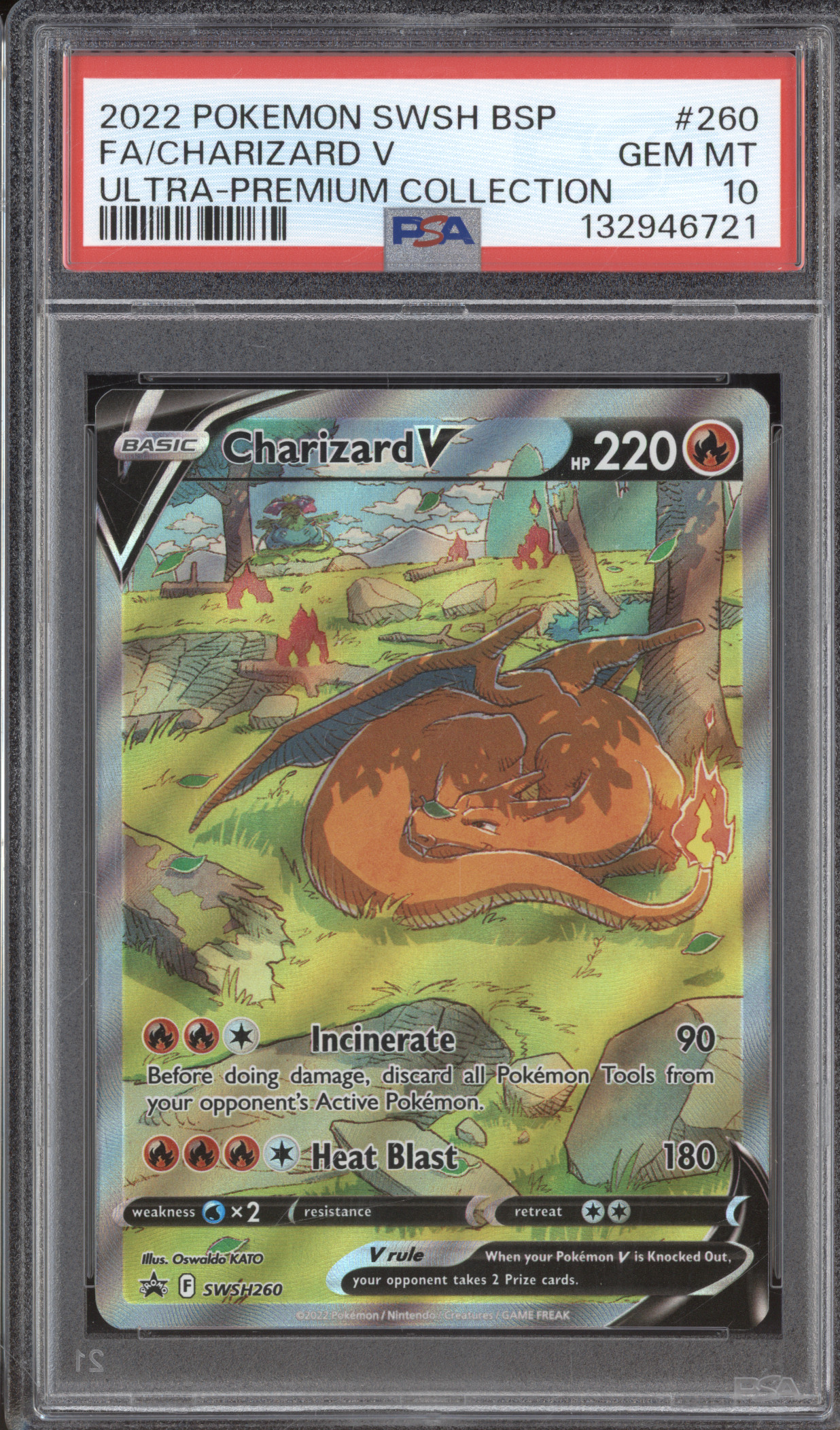 2022 Pokemon SWSH Black Star Promo #260 Charizard V — front