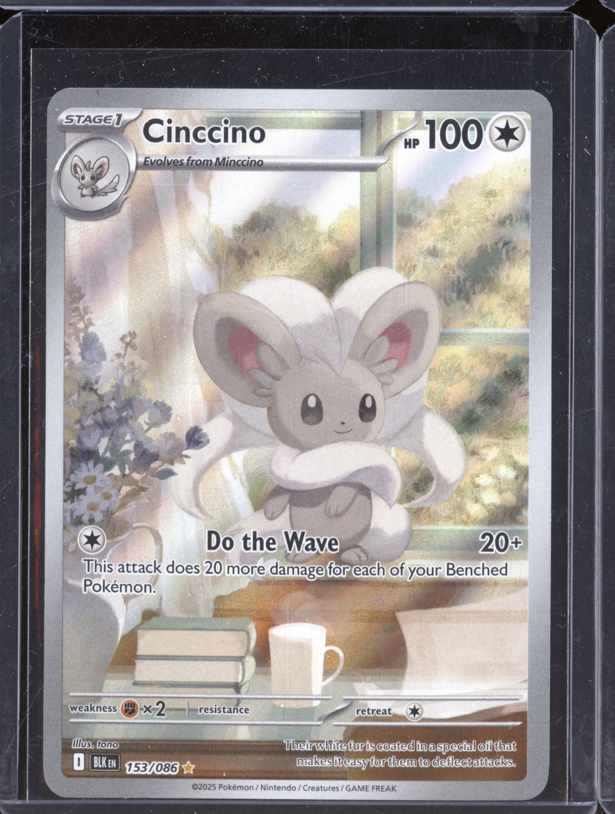 2025 Pokémon Black Bolt #153 Cinccino — front