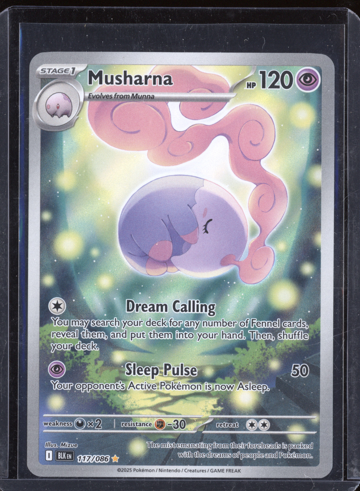 2025 Pokémon SV Black Bolt #117 Musharna — front