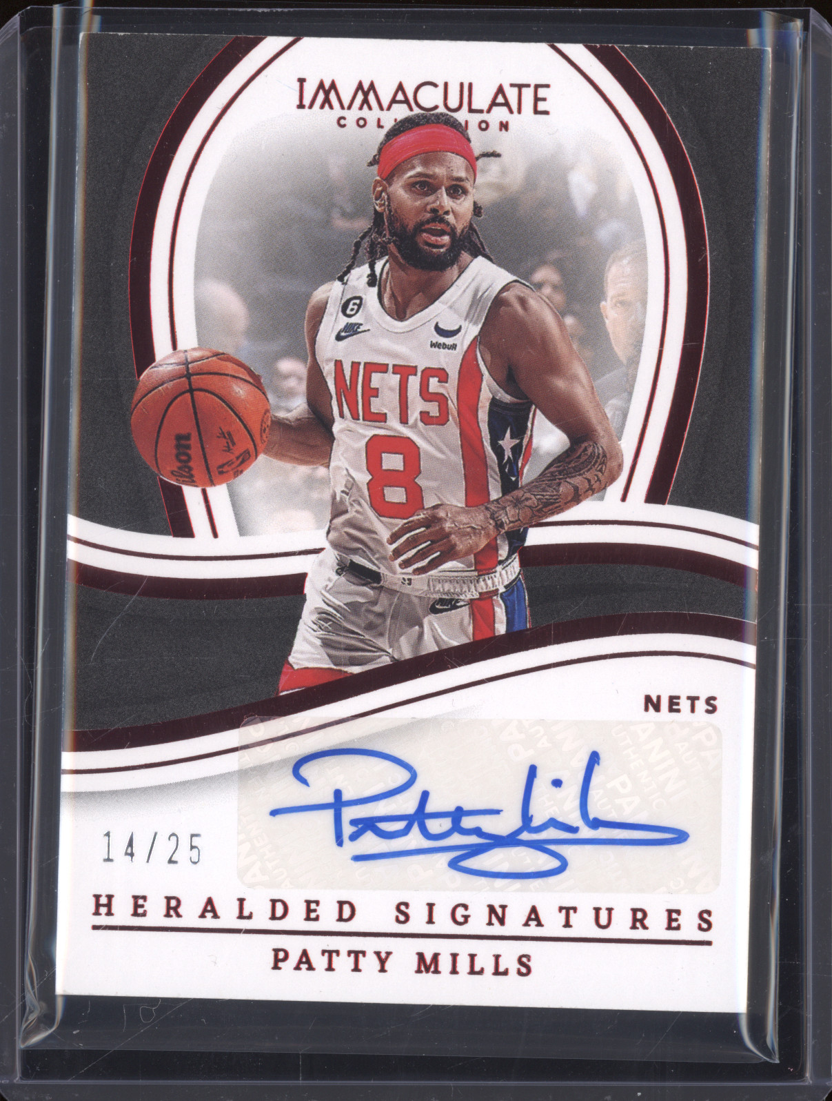2022-23 Panini Immaculate #14/25 Patty Mills — front