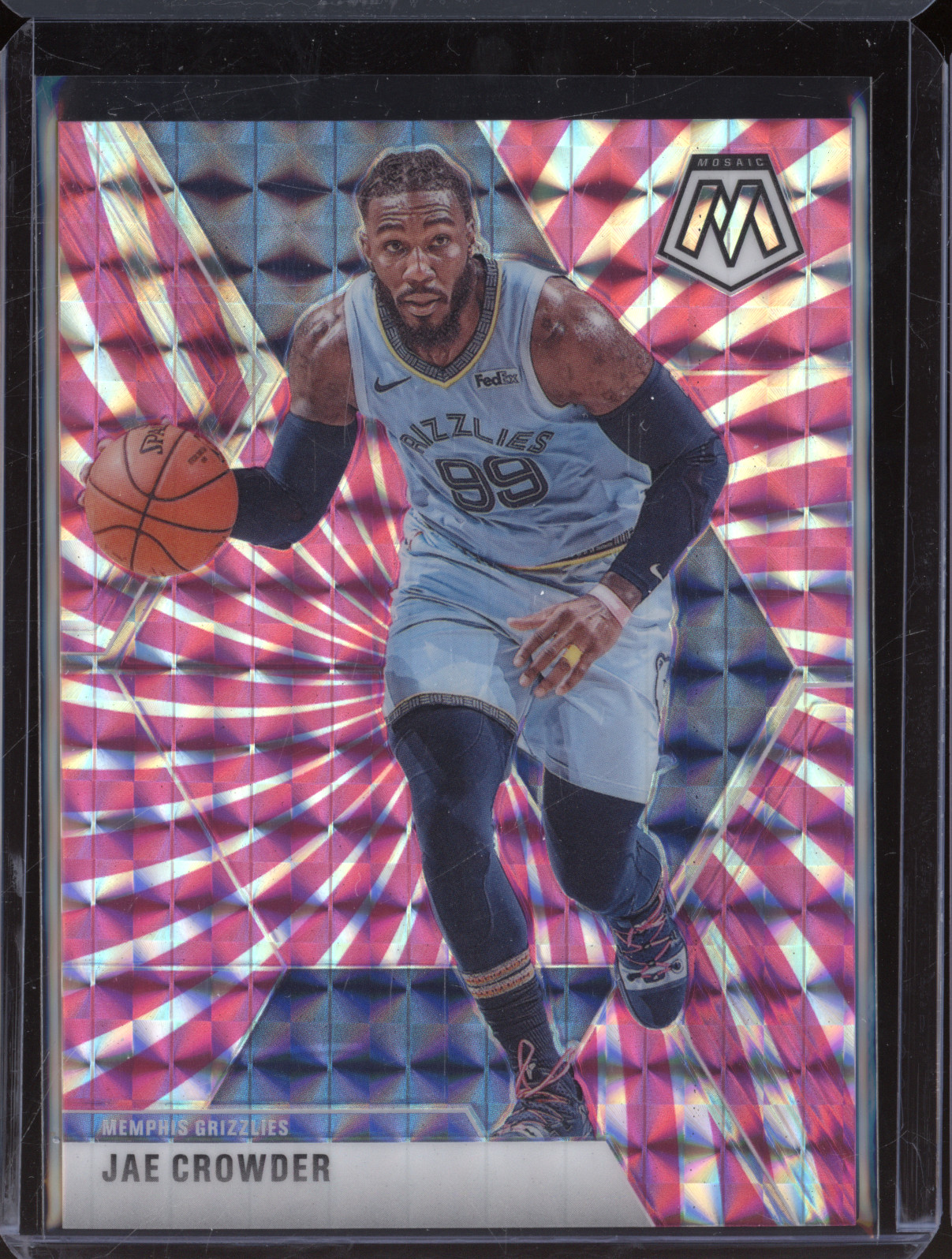 2019-20 Panini Mosaic Pink Camo Prizm #56 Jae Crowder — front