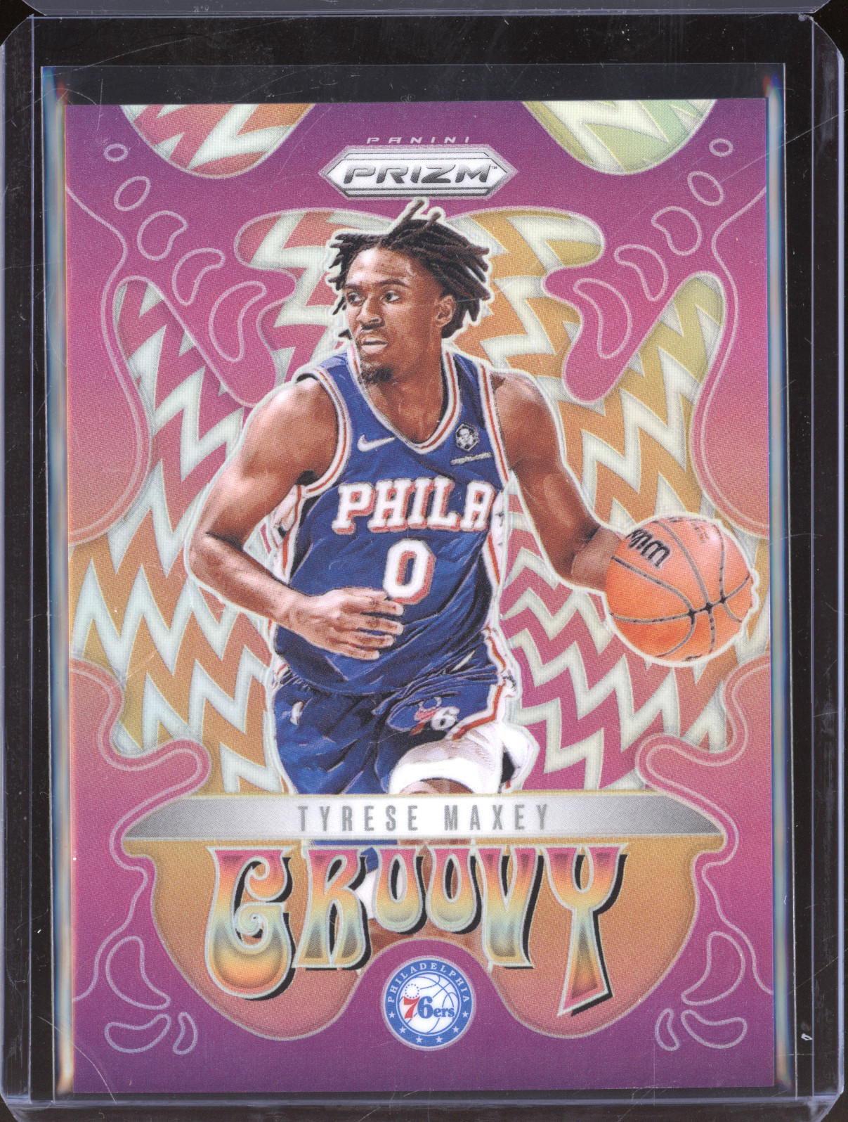 2024-25 Panini Prizm #15 Tyrese Maxey Groovy — front