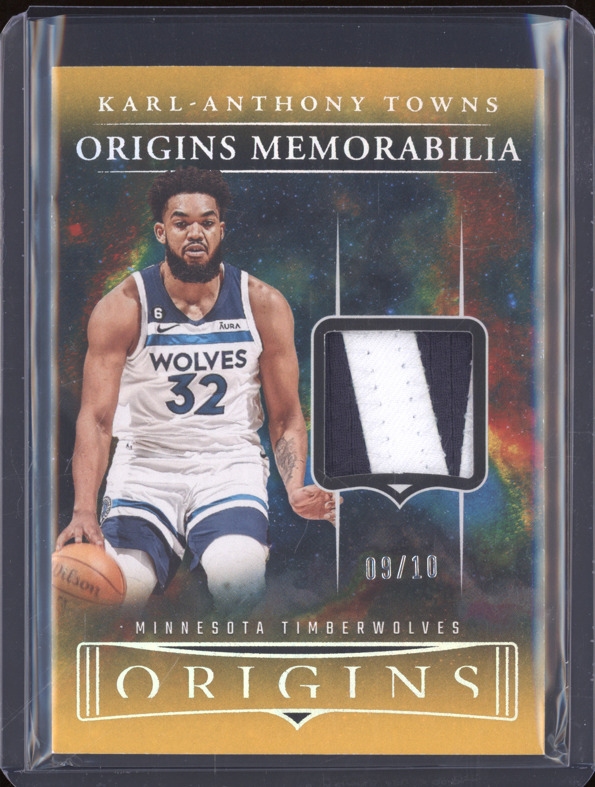 2023-24 Panini Origins #OM-KAT Karl-Anthony Towns Origins Memorabilia — front