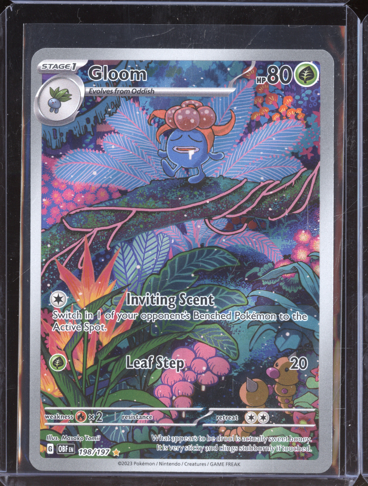 2023 Pokemon Scarlet & Violet SV03: Obsidian Flames #198 Gloom — front