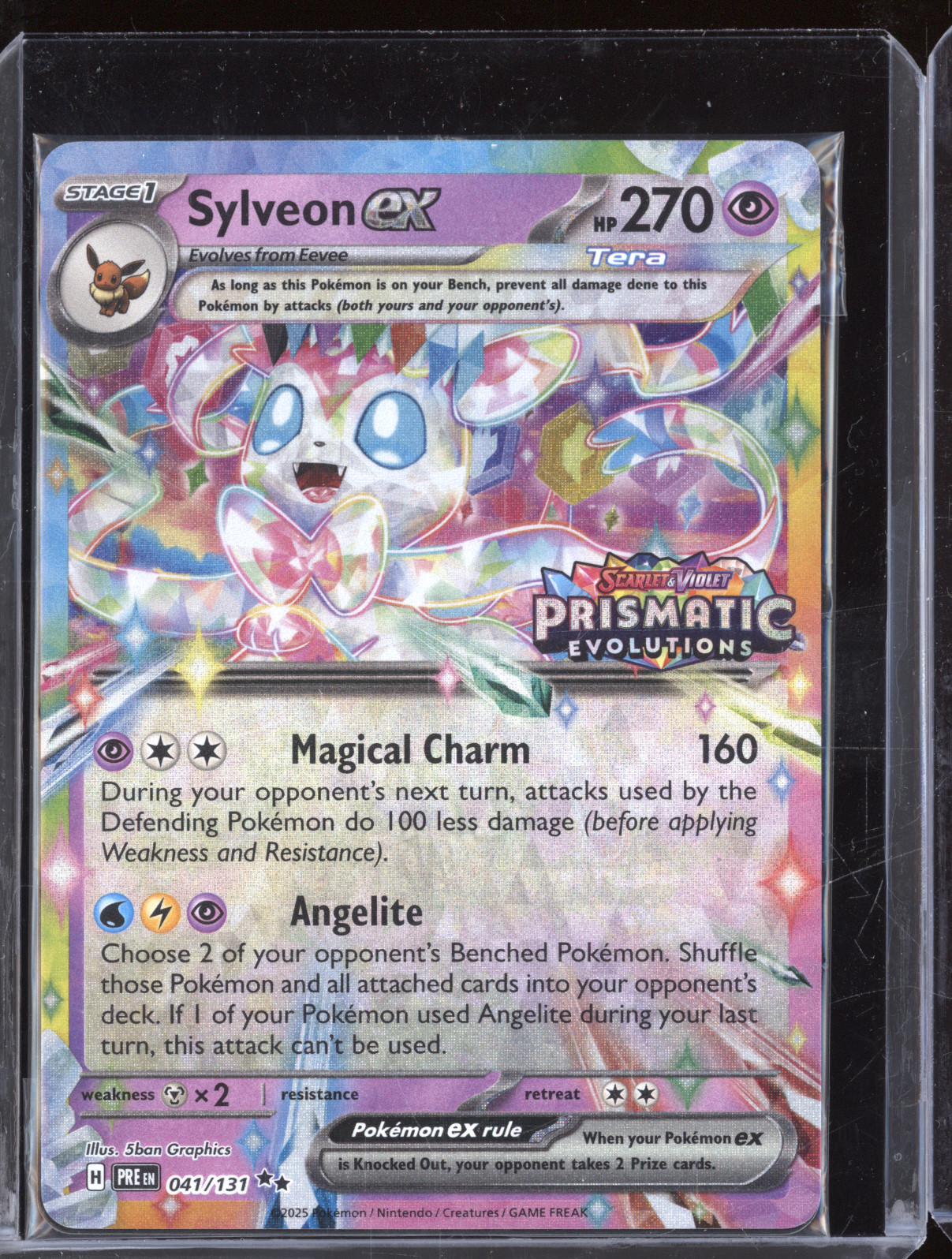2025 Pokémon Prismatic Evolutions #041 Sylveon ex — front