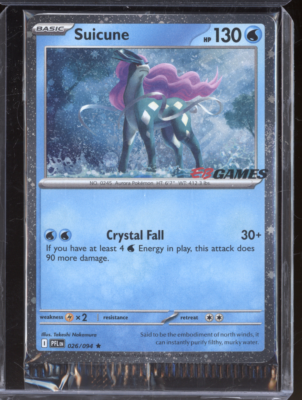 2023 Pokemon TCG Phantasmal Flames #026 Suicune — front
