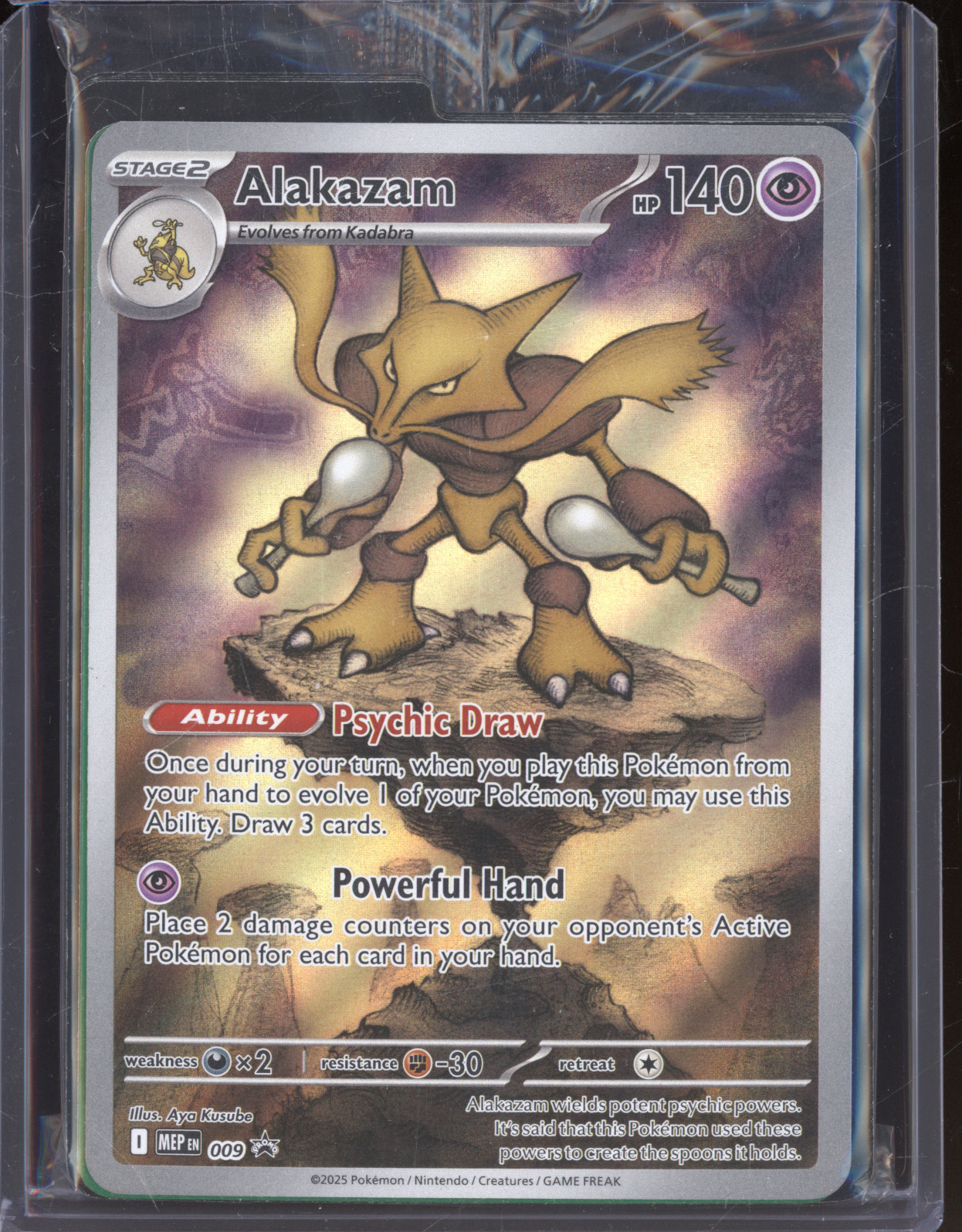2025 Pokemon Mega Evolutions #009 Alakazam — front
