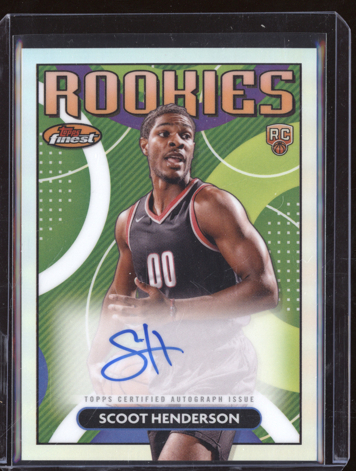 2023-24 Topps Finest Rookie Finest Autographs Scoot Henderson #RFA-SH — front
