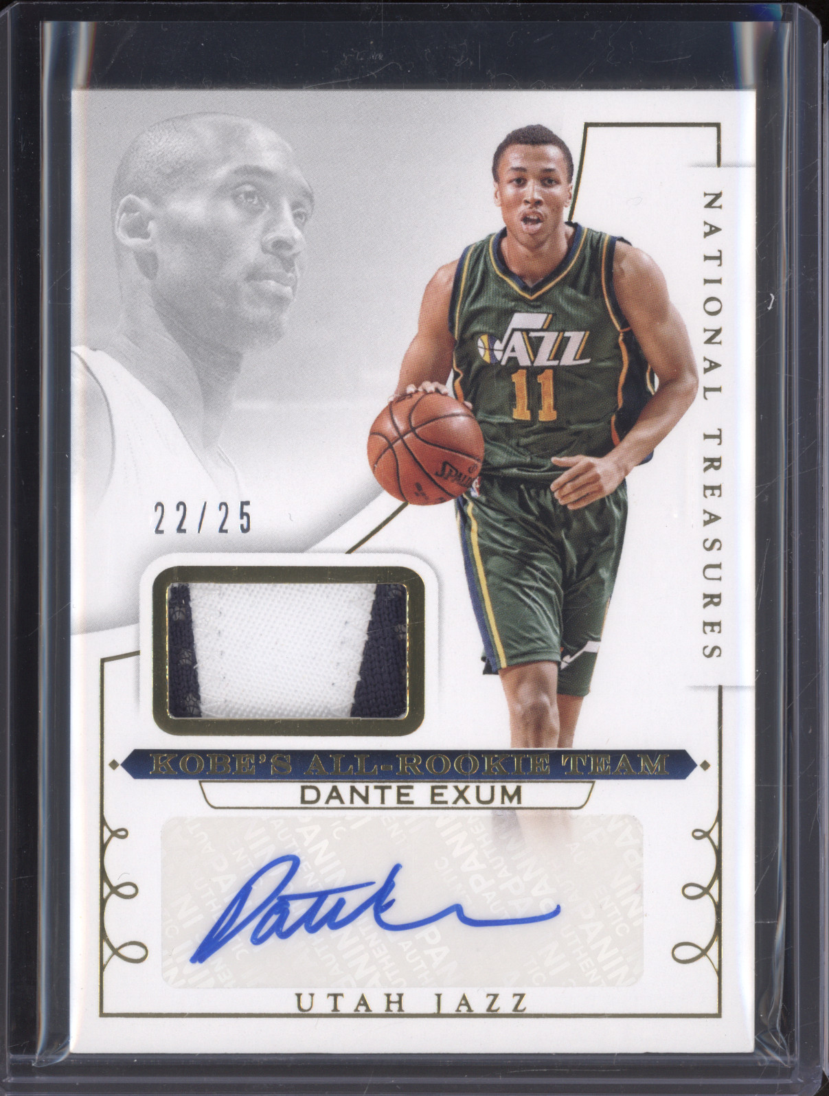 2014-15 Panini National Treasures #22 Dante Exum Kobe's All-Rookie Team — front