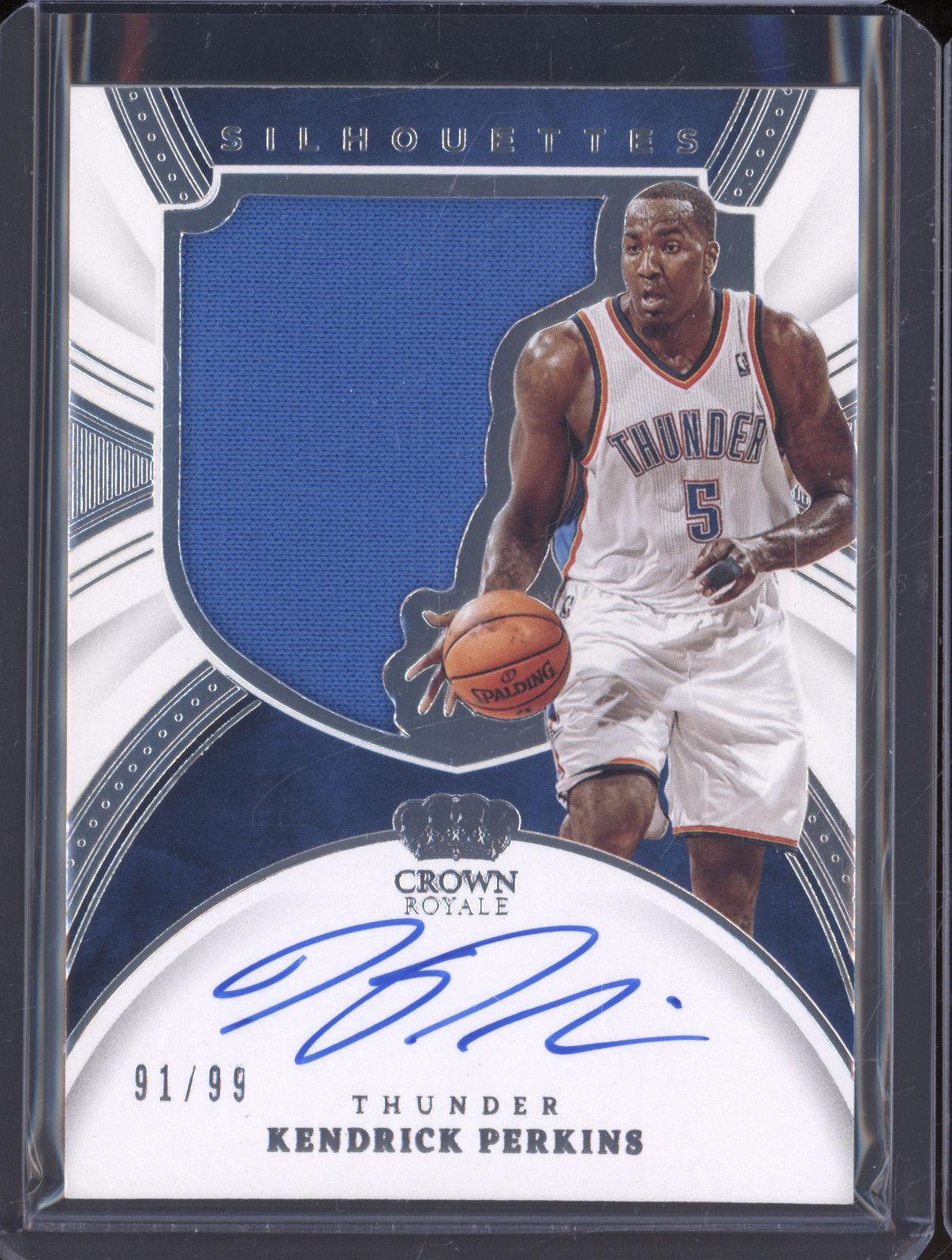 2021-22 Panini Crown Royale Silhouettes #SL-KP Kendrick Perkins — front