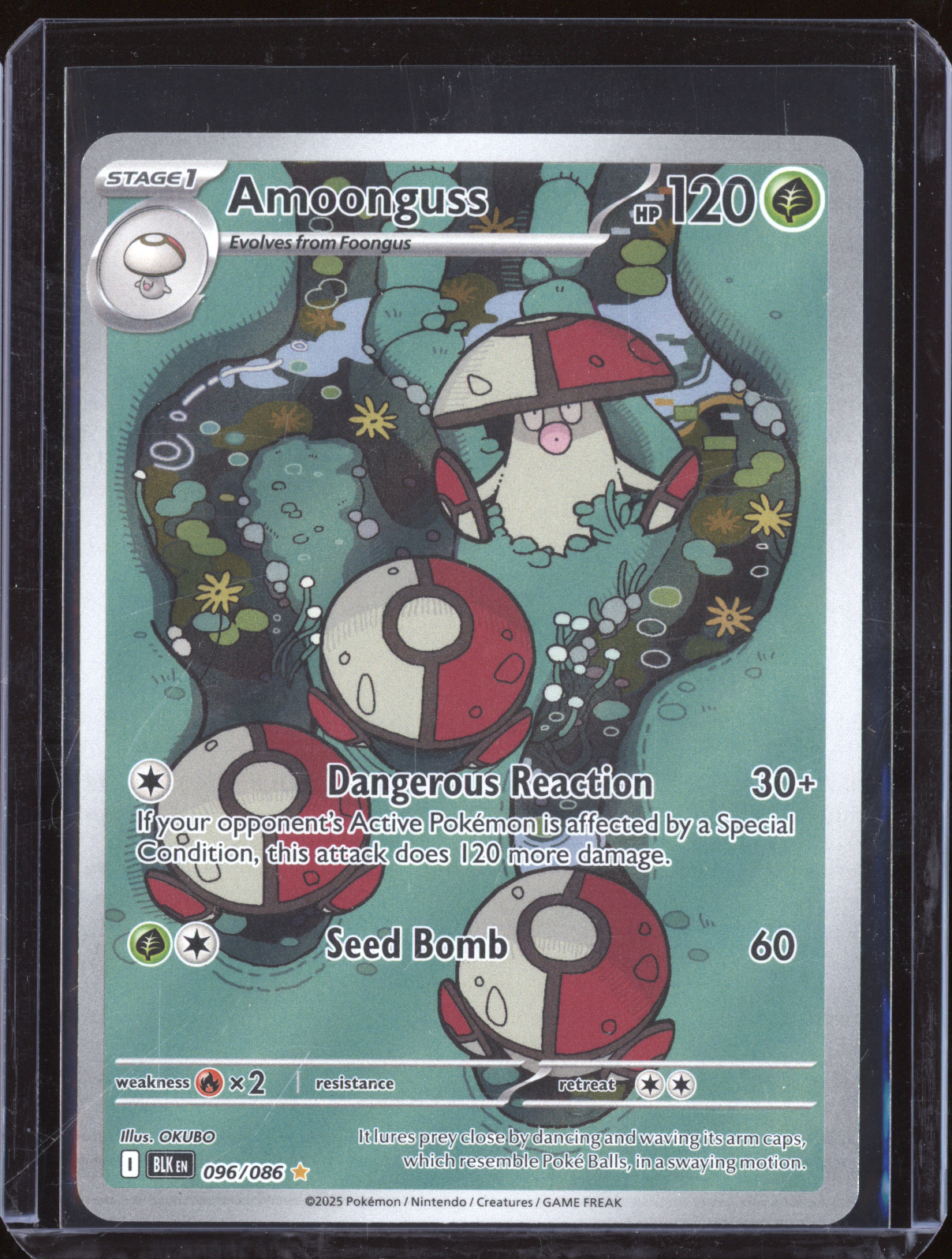 2025 Pokemon Black Bolt #096 Amoonguss — front
