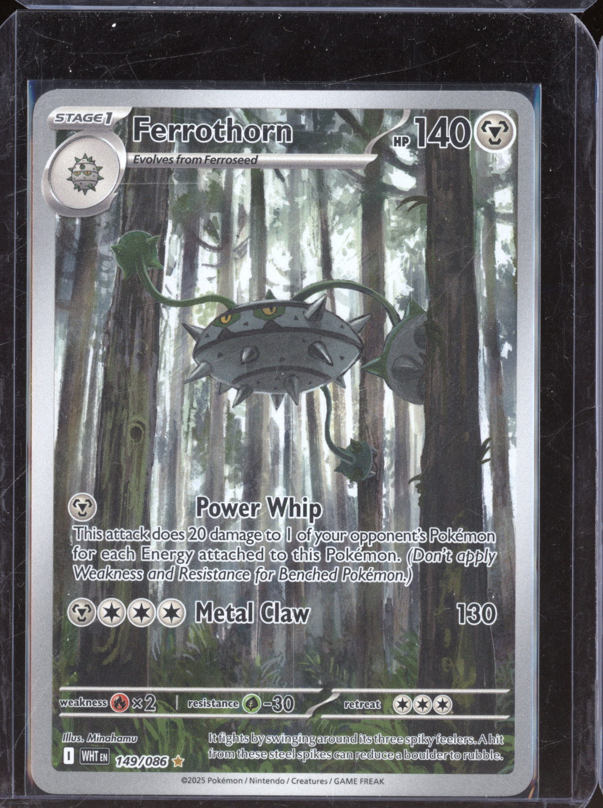 2025 Pokémon White Flare #149/086 Ferrothorn — front
