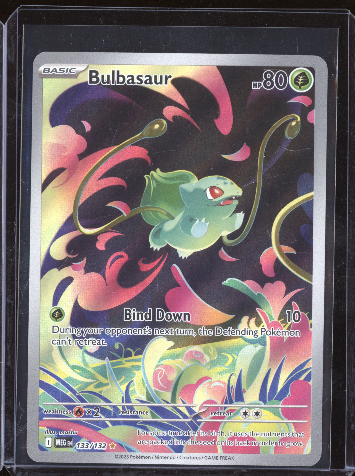 2025 Pokémon Mega Evolutions #133 Bulbasaur Illustration Rare — front