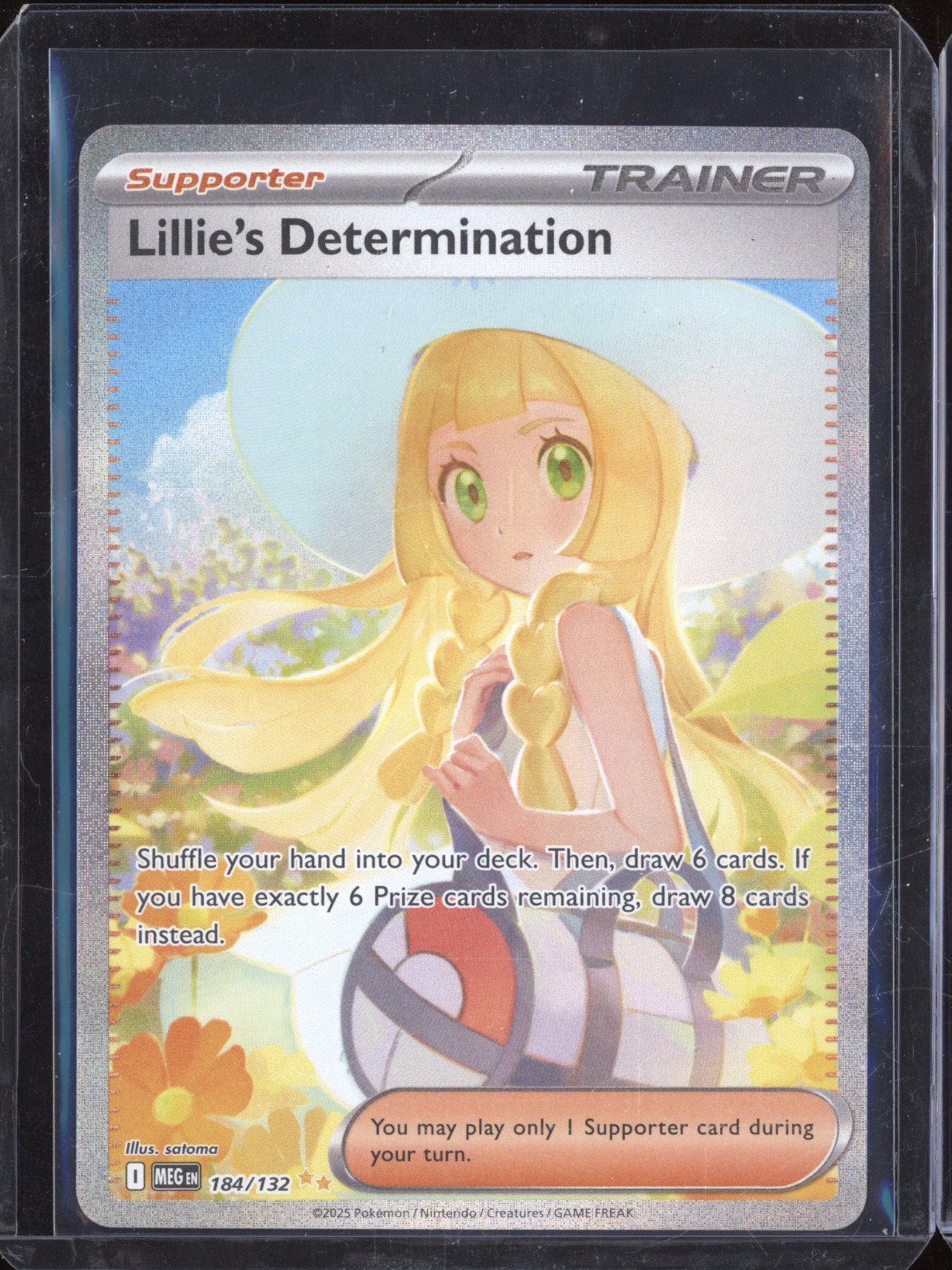 2025 Pokémon Mega Evolution #184 Lillie's Determination — front